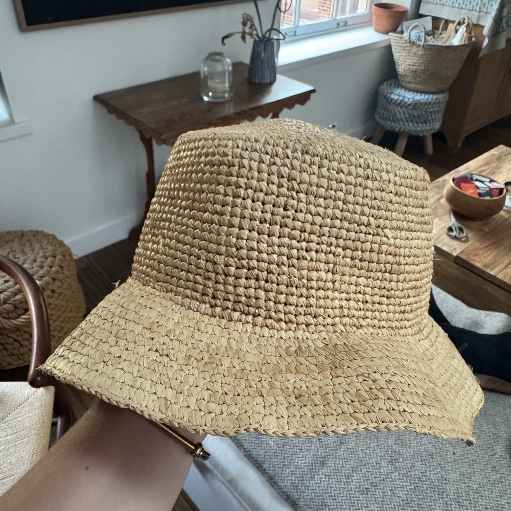Jcrew Raffia Bucket Hat
